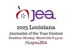 2023 LA State Journalist of the Year Application