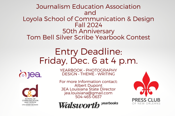 Fall 2024 JEA/Tom Bell Silver Scribe Yearbook Contest - 50th Anniversary